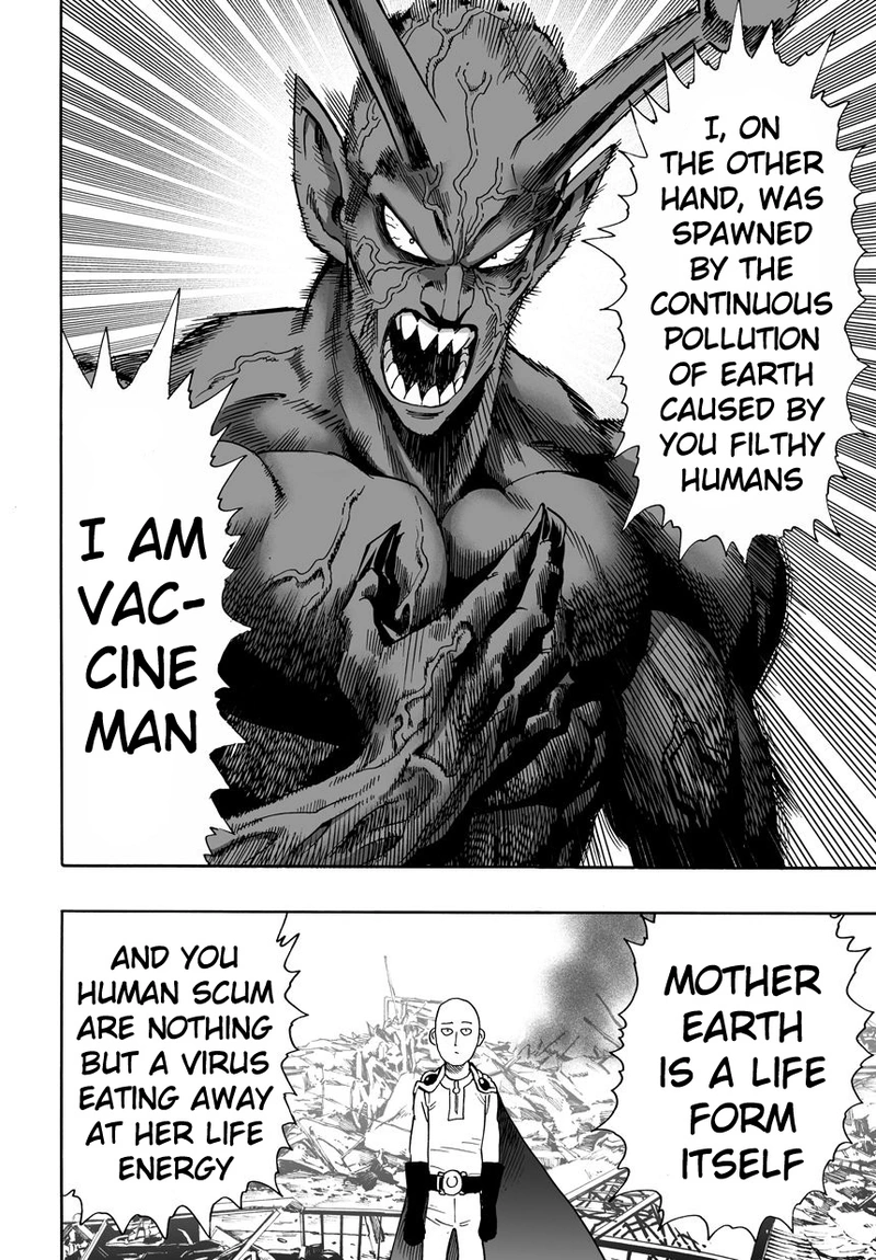 One Punch Man Manga Chapter 1 page 14 - One Punch scene