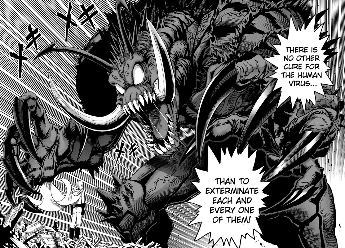 One Punch Man Manga Chapter 1 page 16 - One Punch scene