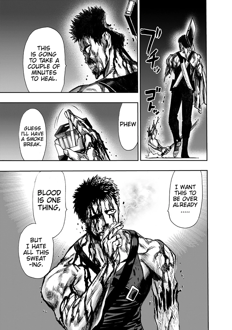 One Punch Man Manga Chapter 101 page 46 - Zombieman scene
