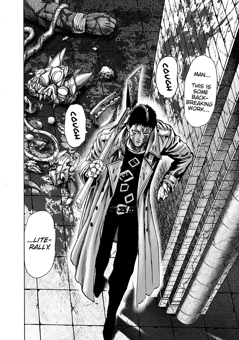 One Punch Man Manga Chapter 101 page 9 - Zombieman scene