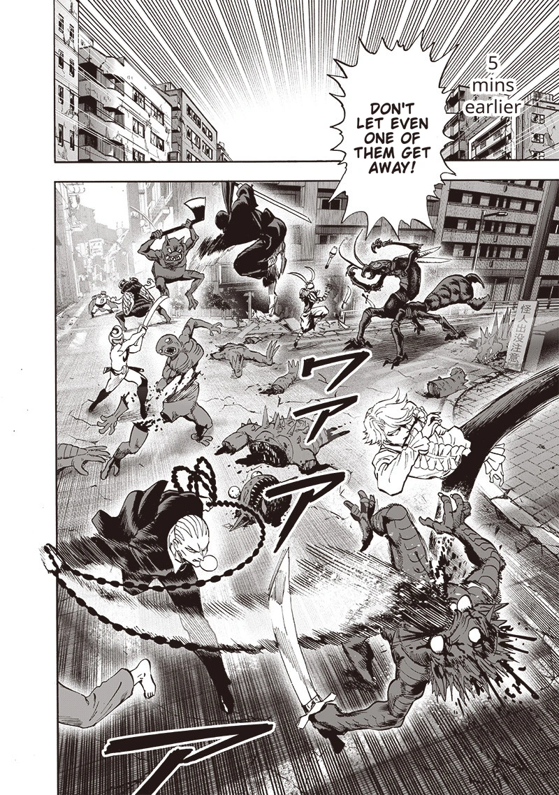 One Punch Man Manga Chapter 106 page 3 - Terrible Multiplying Bastard scene