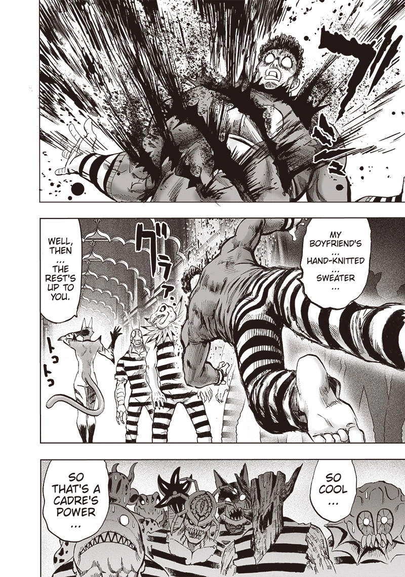 One Punch Man Manga Chapter 107 page 28 - Love Evolution scene