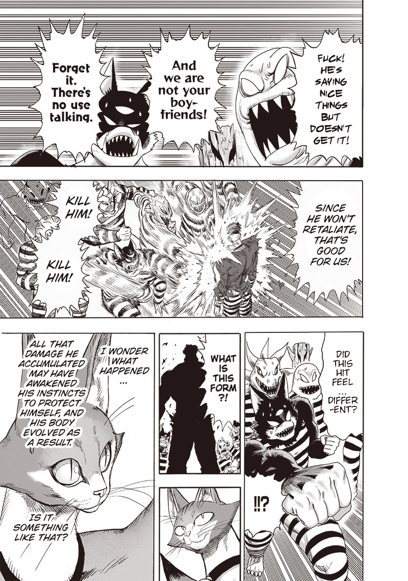 One Punch Man Manga Chapter 107 page 31 - Love Evolution scene