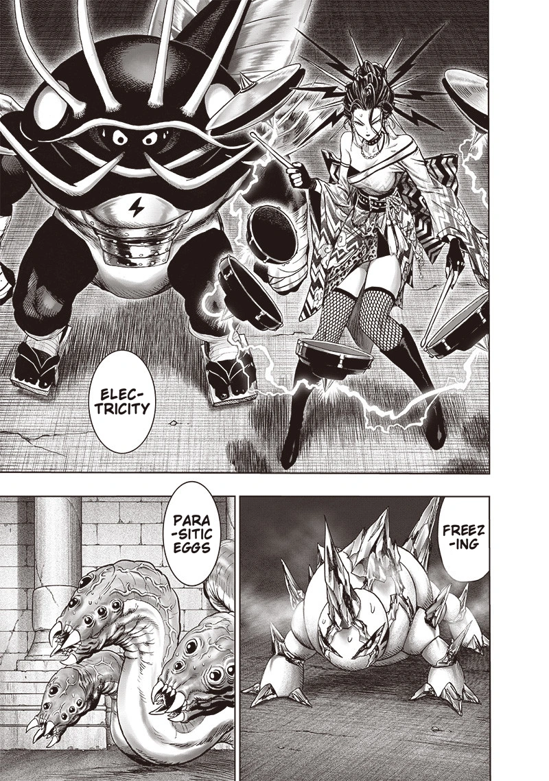One Punch Man Manga Chapter 107 page 5 - Love Evolution scene