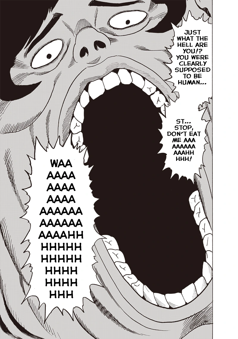 One Punch Man Manga Chapter 108 page 3 - Gluttony scene