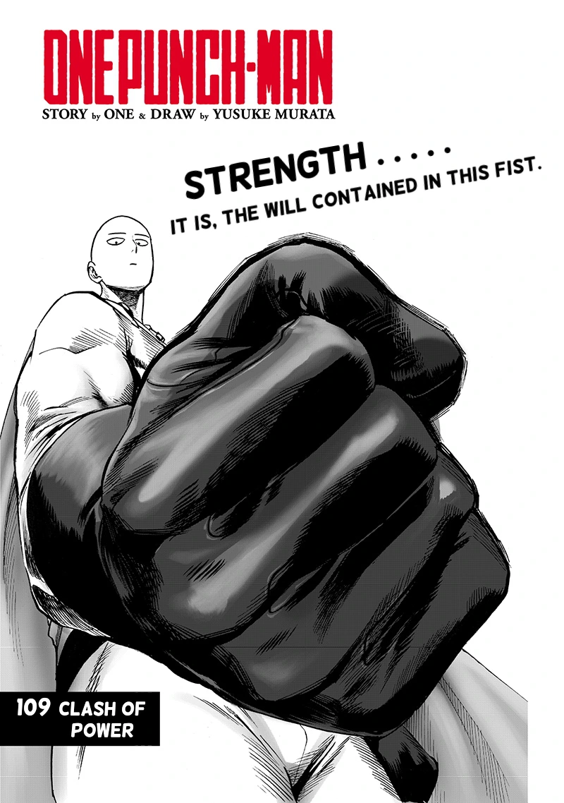 One Punch Man Manga Chapter 109 page 1 - Superalloy Darkshine scene