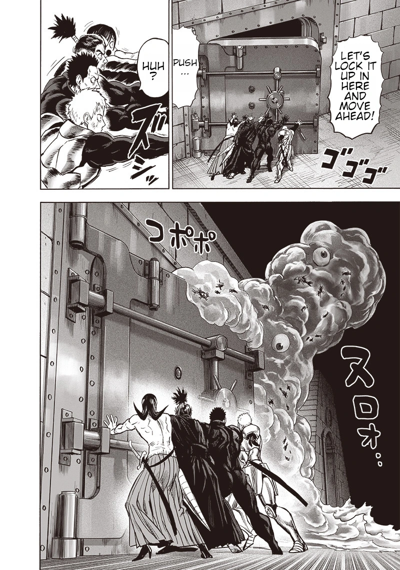 One Punch Man Manga Chapter 110 page 10 - Right Here scene