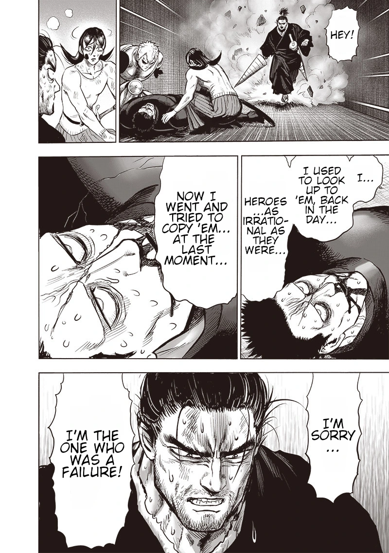 One Punch Man Manga Chapter 110 page 20 - Right Here scene
