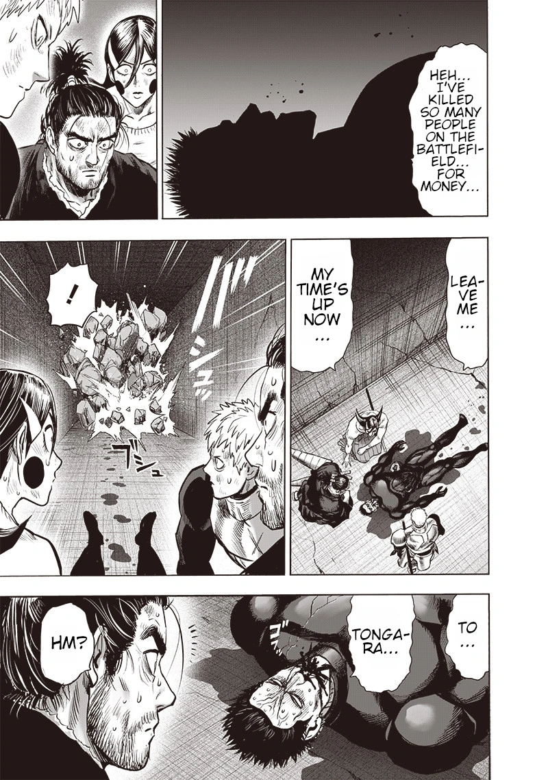 One Punch Man Manga Chapter 110 page 21 - Right Here scene