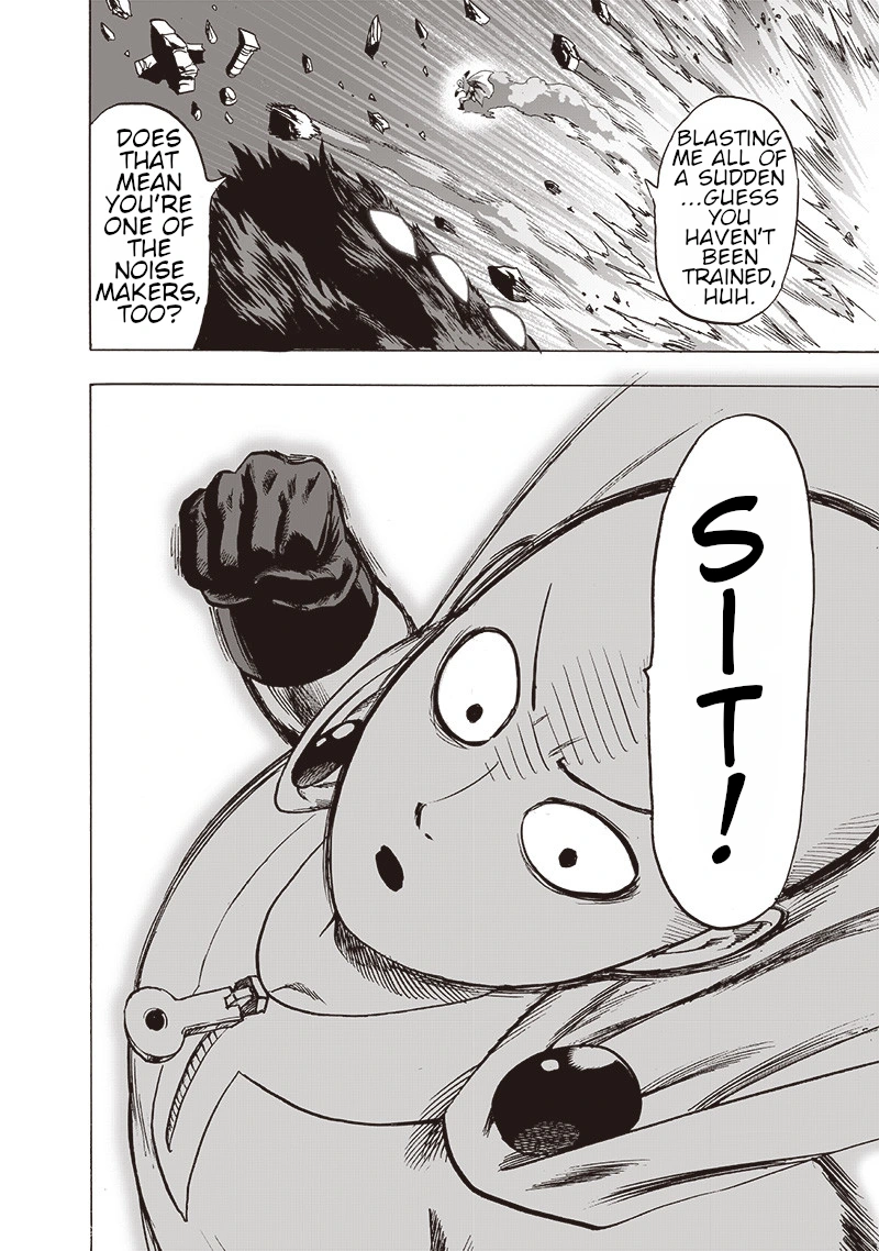 One Punch Man Manga Chapter 110 page 30 - Right Here scene