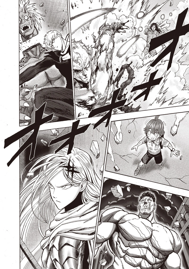 One Punch Man Manga Chapter 110 page 33 - Right Here scene