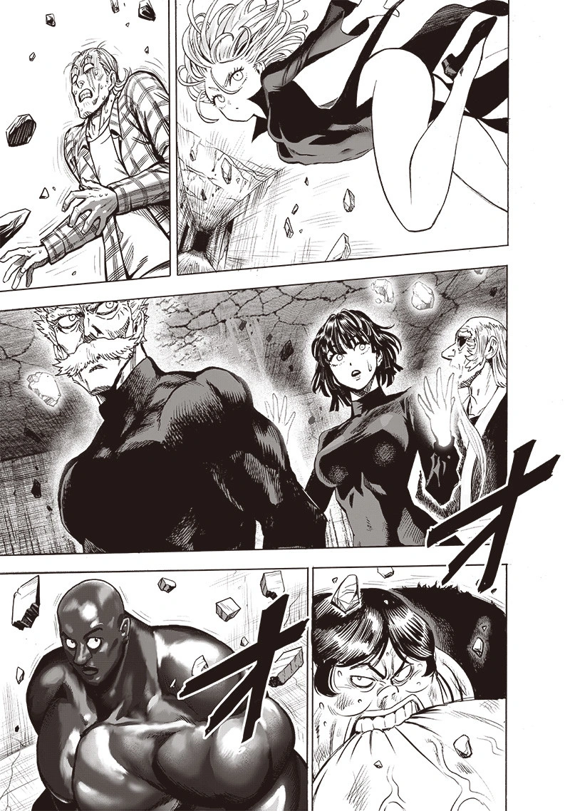One Punch Man Manga Chapter 110 page 34 - Right Here scene