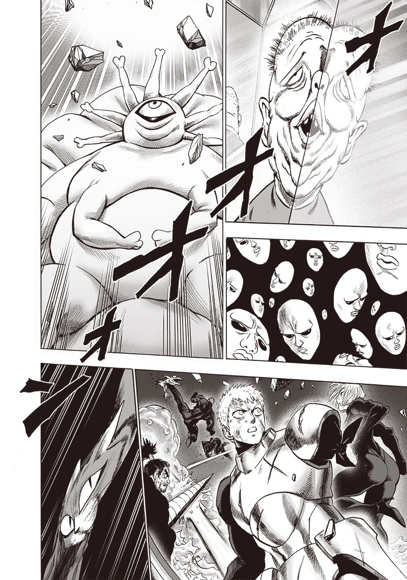 One Punch Man Manga Chapter 110 page 35 - Right Here scene