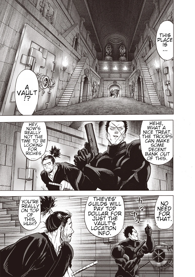 One Punch Man Manga Chapter 110 page 5 - Right Here scene