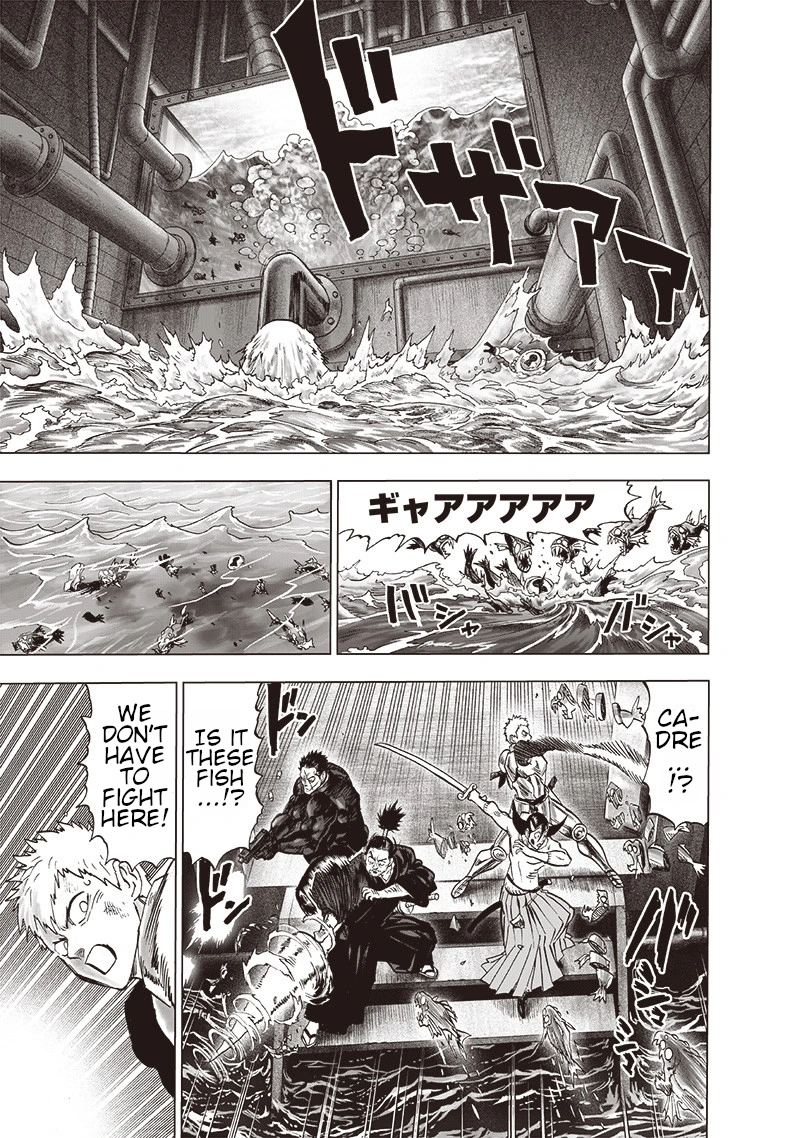 One Punch Man Manga Chapter 110 page 9 - Right Here scene