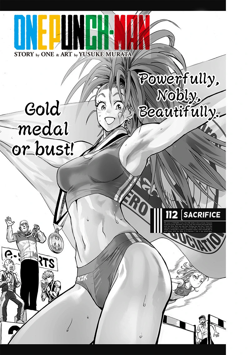 One Punch Man Manga Chapter 112 page 1 - Sacrifice scene