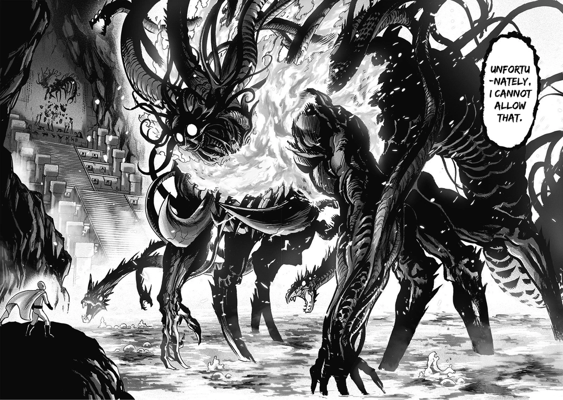 One Punch Man Manga Chapter 112 page 15 - Sacrifice scene