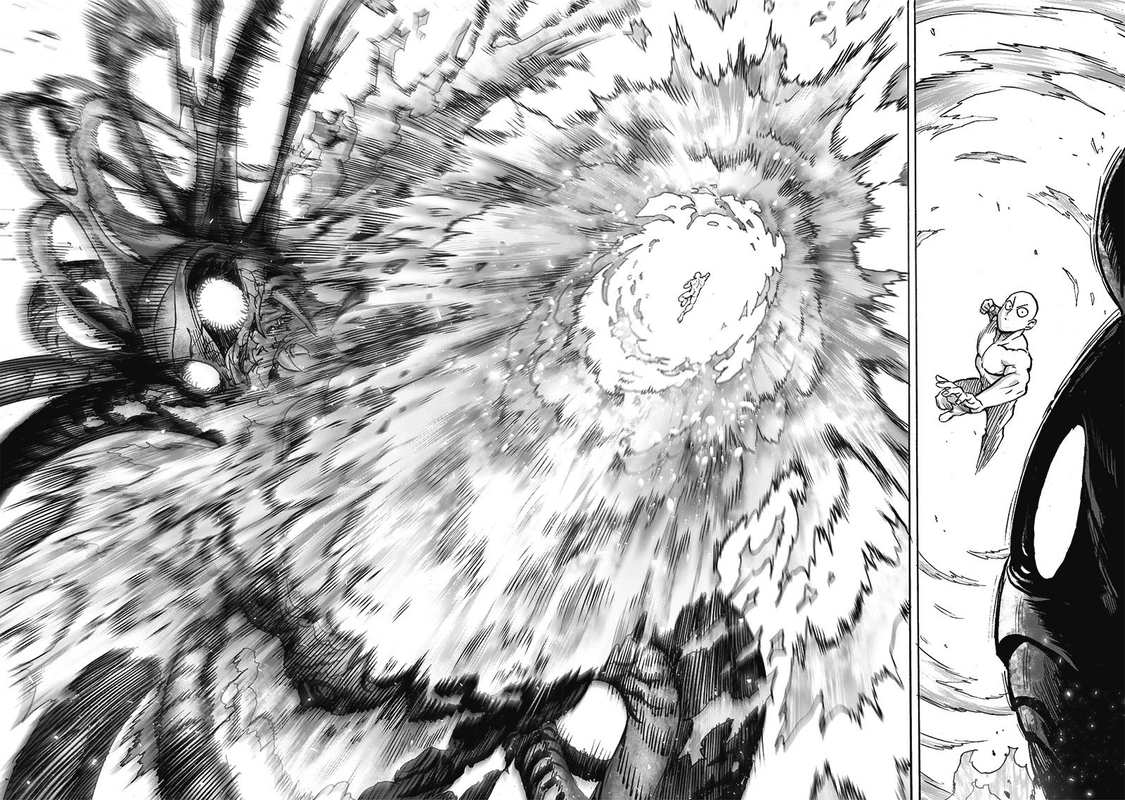 One Punch Man Manga Chapter 112 page 35 - Sacrifice scene
