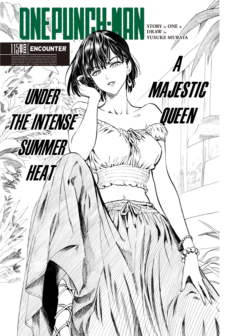 One Punch Man Manga Chapter 115 page 1 - Encounter scene