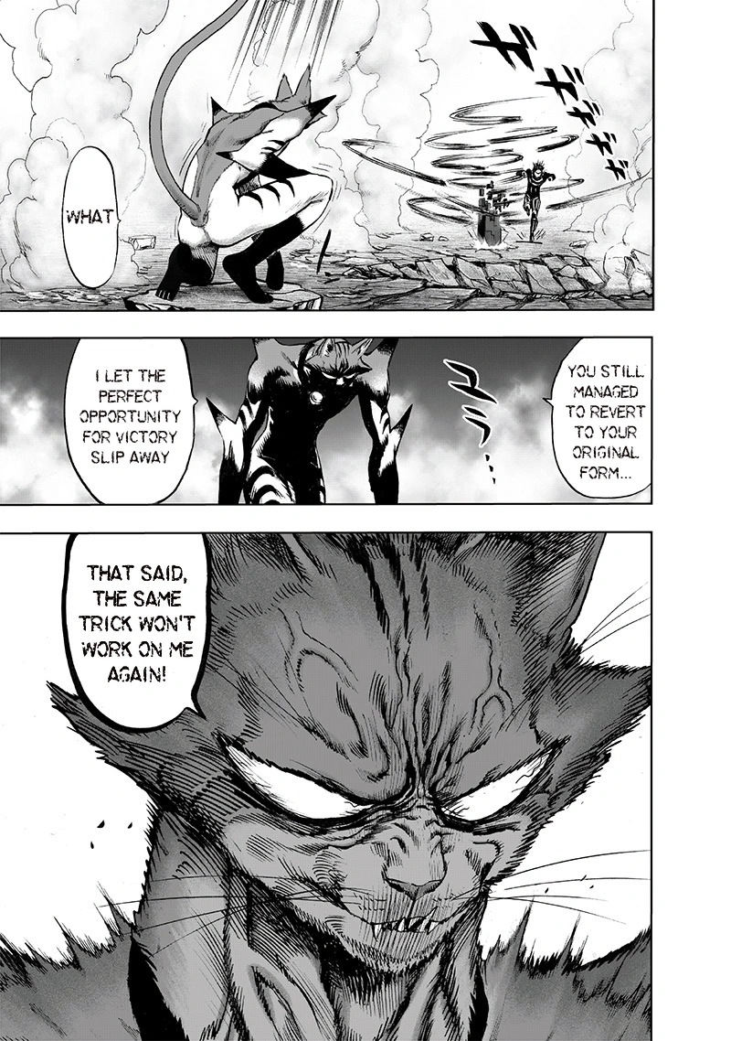 One Punch Man Manga Chapter 118 page 15 - Drive Knight scene
