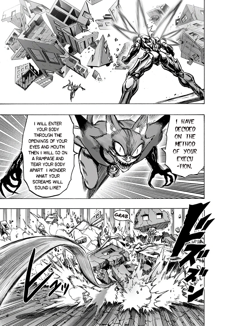 One Punch Man Manga Chapter 118 page 19 - Drive Knight scene