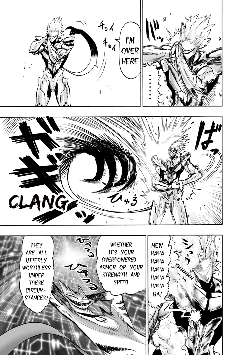 One Punch Man Manga Chapter 118 page 23 - Drive Knight scene