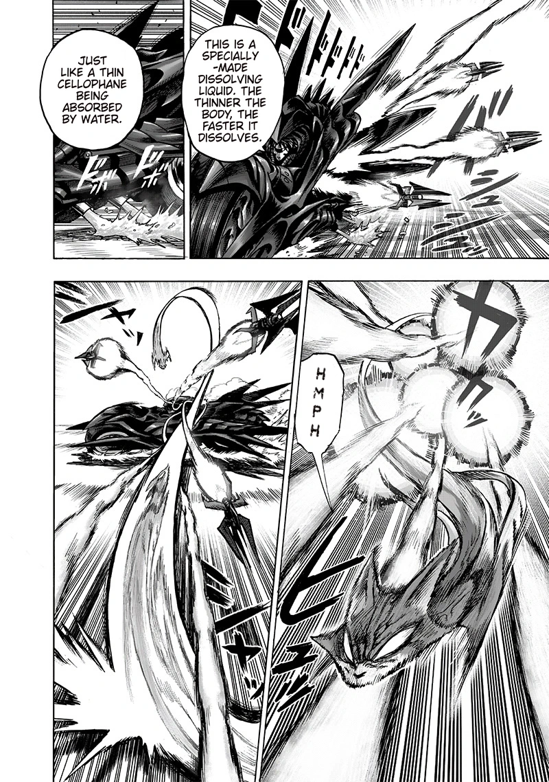 One Punch Man Manga Chapter 118 page 8 - Drive Knight scene