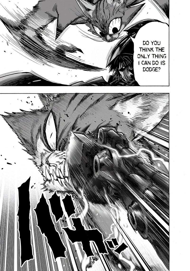 One Punch Man Manga Chapter 118 page 9 - Drive Knight scene