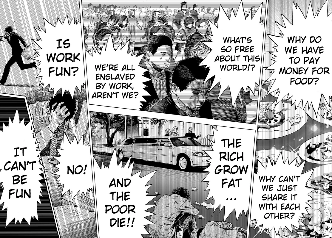 One Punch Man Manga Chapter 12 page 2 - Paradise Group scene