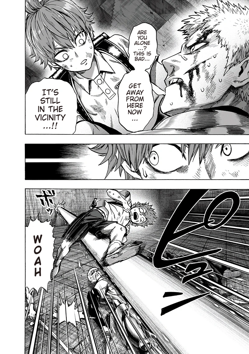 One Punch Man Manga Chapter 121 page 14 - Broken scene