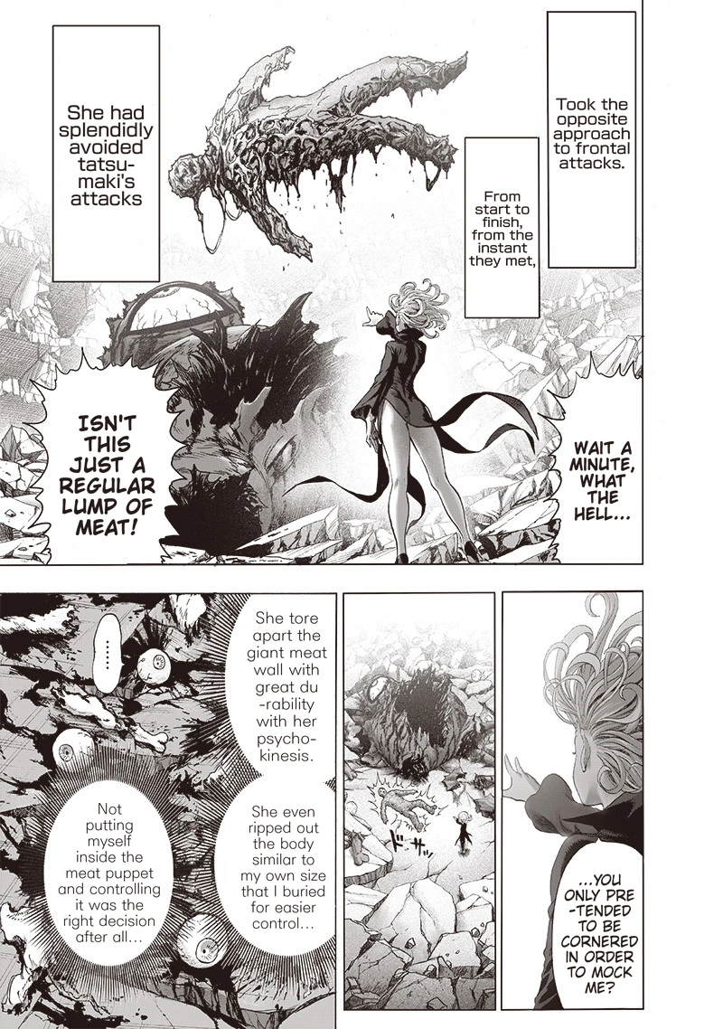 One Punch Man Manga Chapter 123 page 15 - Real Form scene