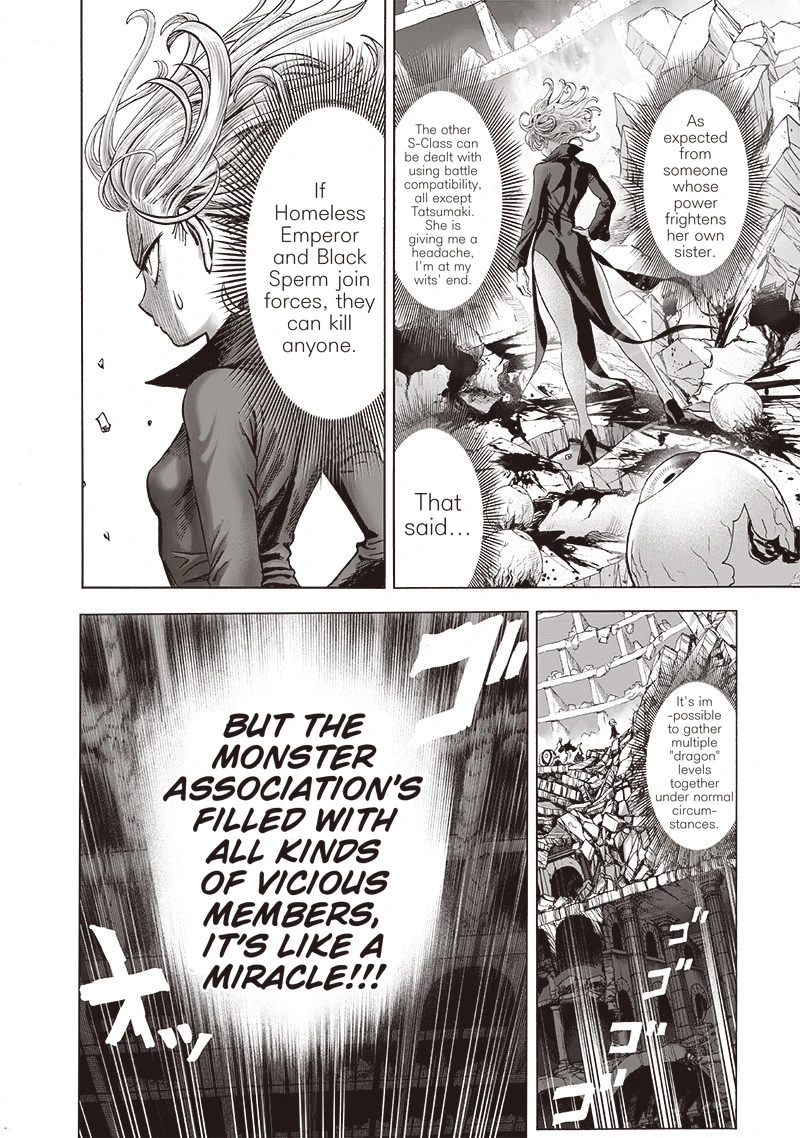One Punch Man Manga Chapter 123 page 16 - Real Form scene