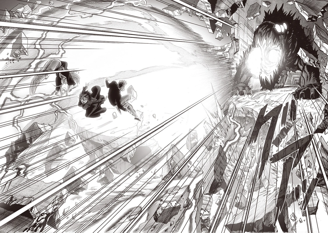 One Punch Man Manga Chapter 123 page 29 - Real Form scene