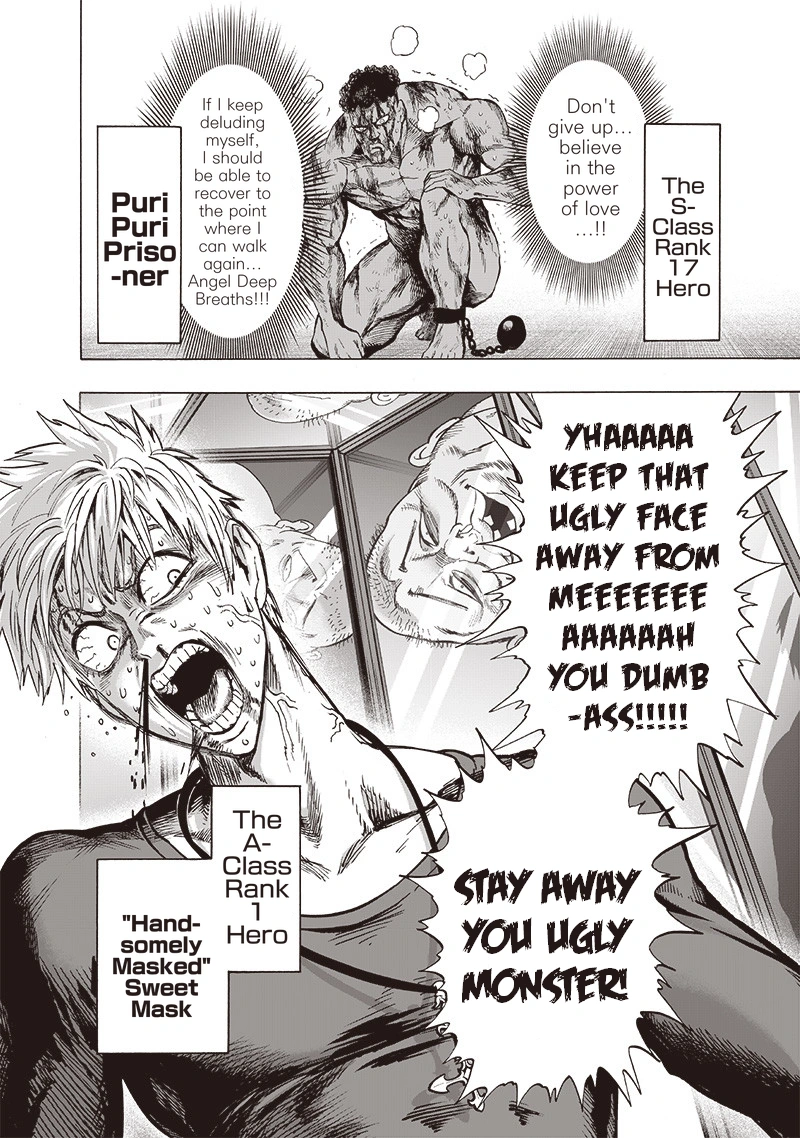 One Punch Man Manga Chapter 123 page 8 - Real Form scene