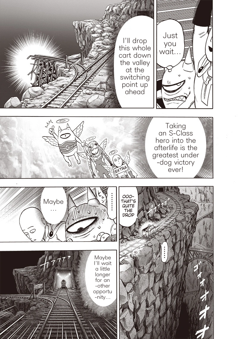 One Punch Man Manga Chapter 125 page 14 - Sit! scene