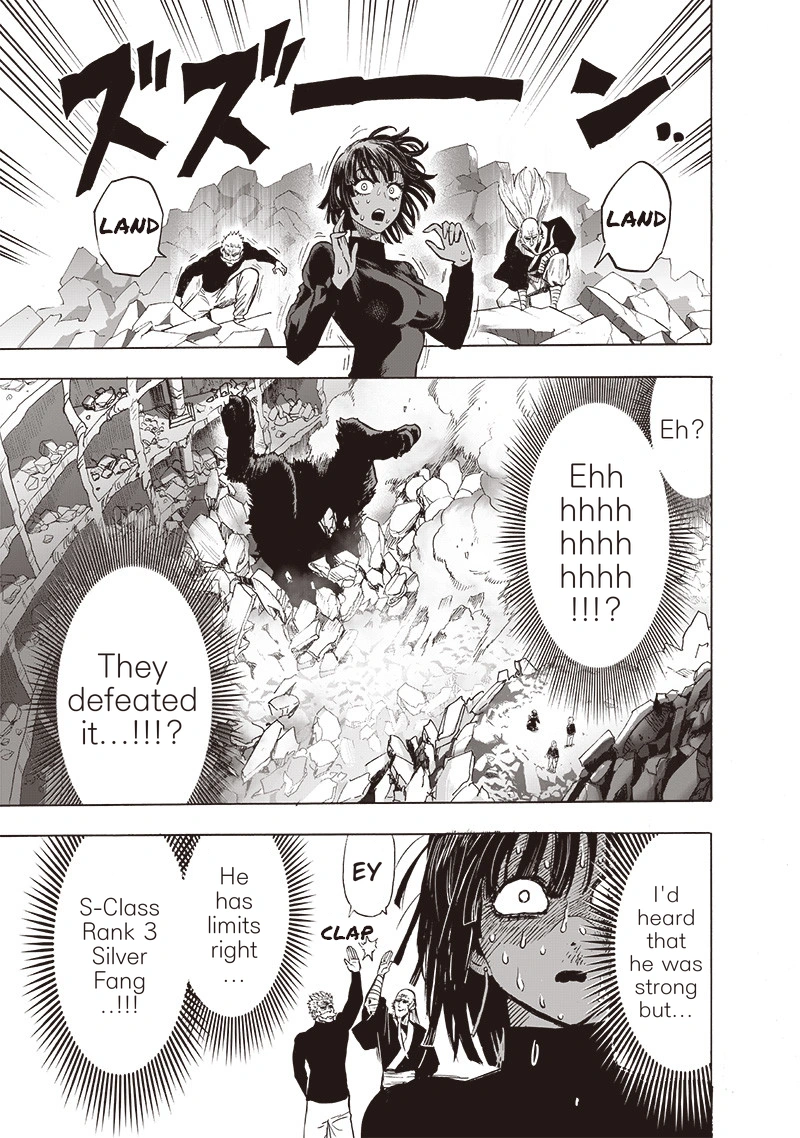 One Punch Man Manga Chapter 125 page 4 - Sit! scene