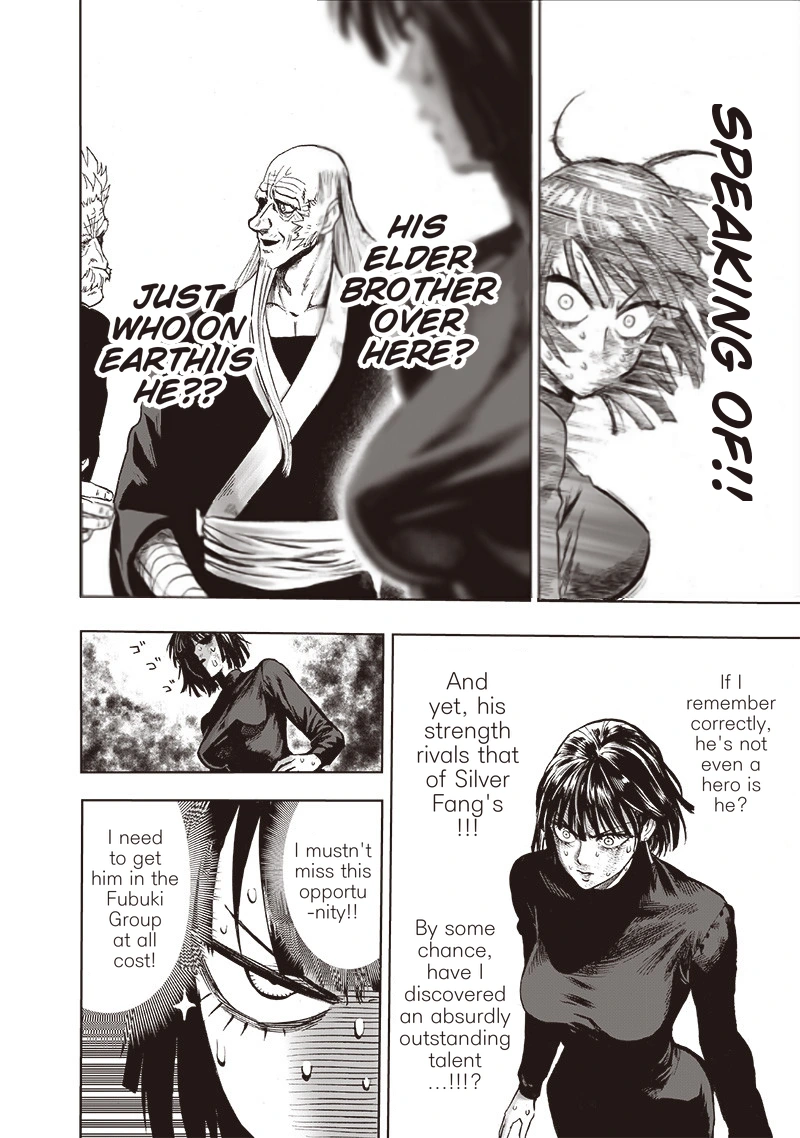 One Punch Man Manga Chapter 125 page 5 - Sit! scene