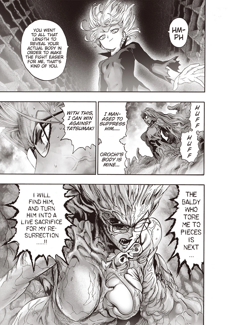 One Punch Man Manga Chapter 128 page 12 - Invasive Touch scene