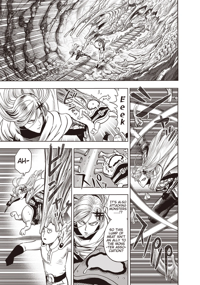 One Punch Man Manga Chapter 128 page 20 - Invasive Touch scene