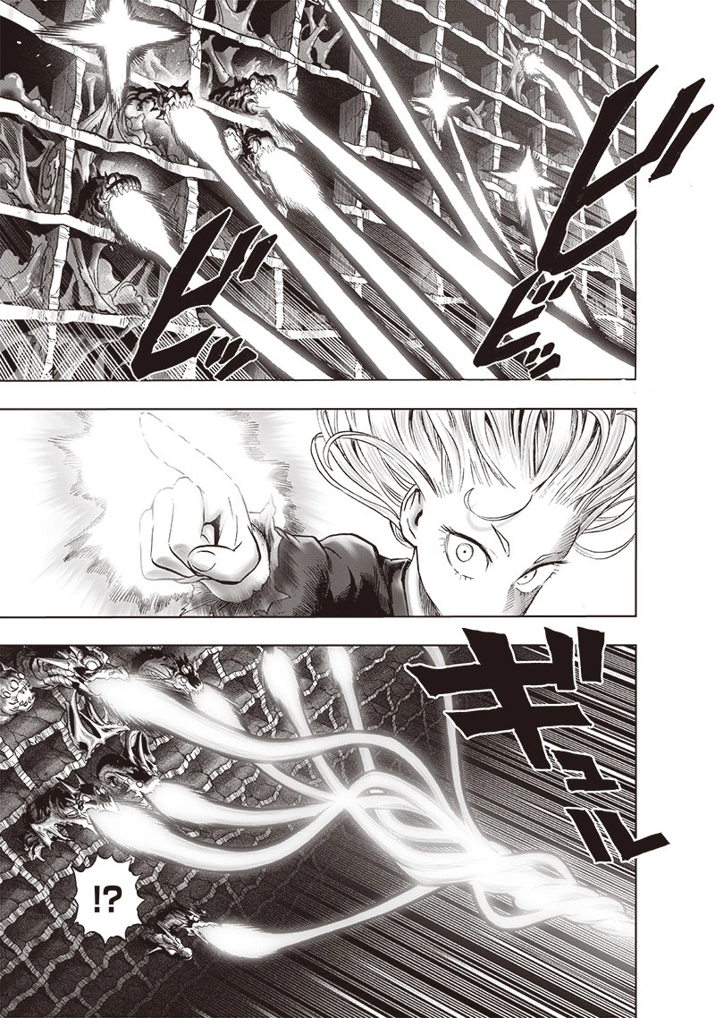 One Punch Man Manga Chapter 128 page 4 - Invasive Touch scene