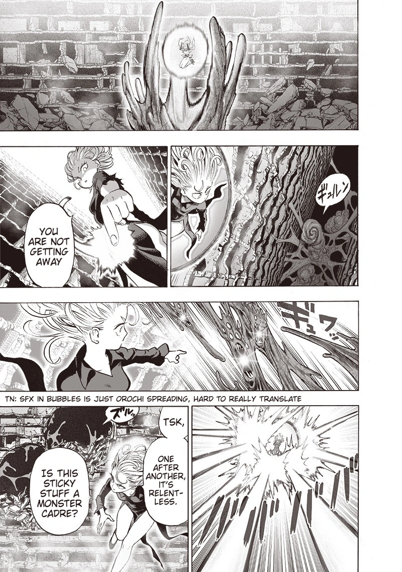 One Punch Man Manga Chapter 128 page 6 - Invasive Touch scene