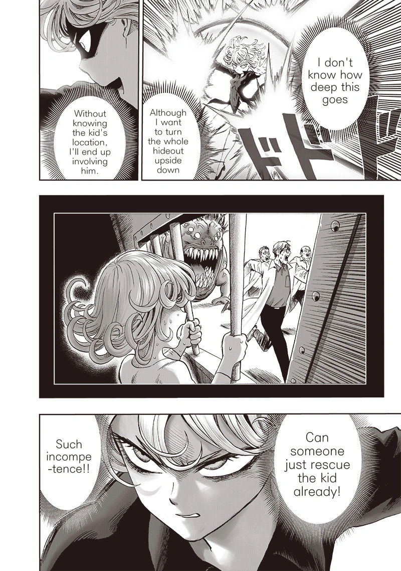One Punch Man Manga Chapter 128 page 7 - Invasive Touch scene