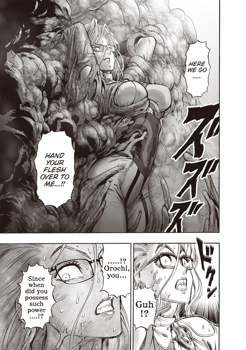 One Punch Man Manga Chapter 128 page 8 - Invasive Touch scene
