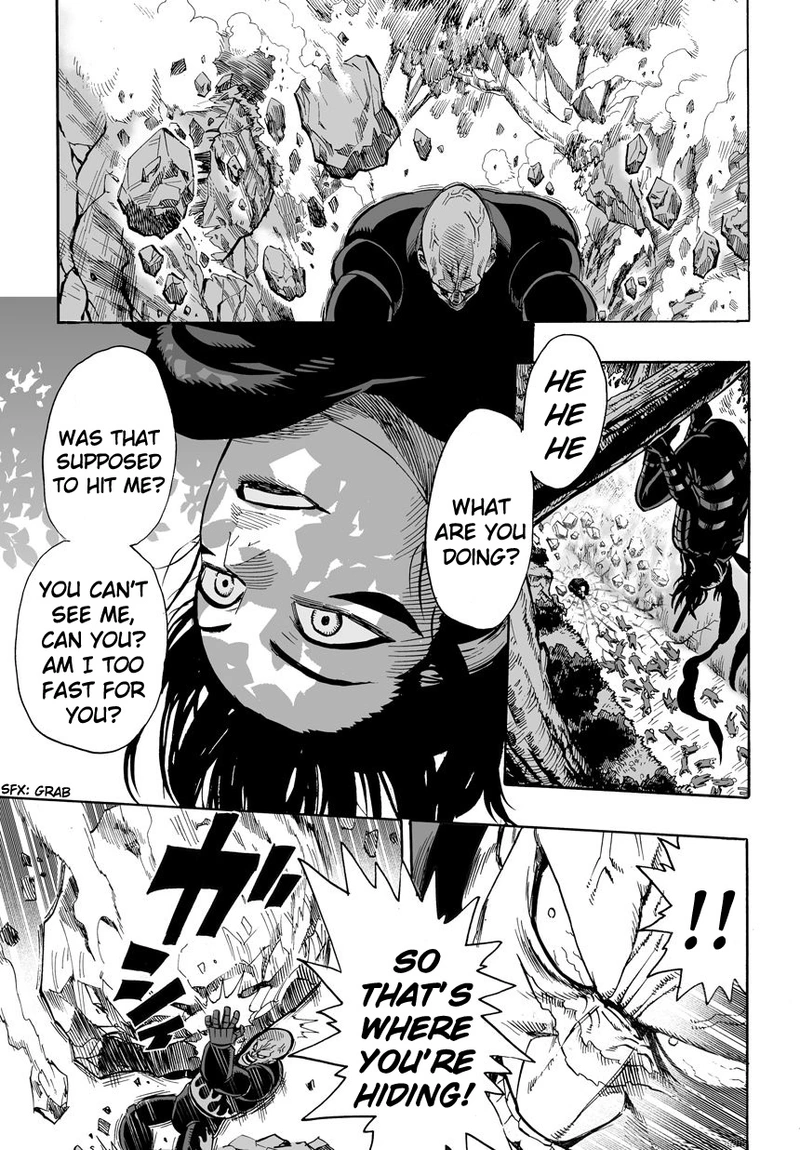 One Punch Man Manga Chapter 13 page 9 - Speed scene