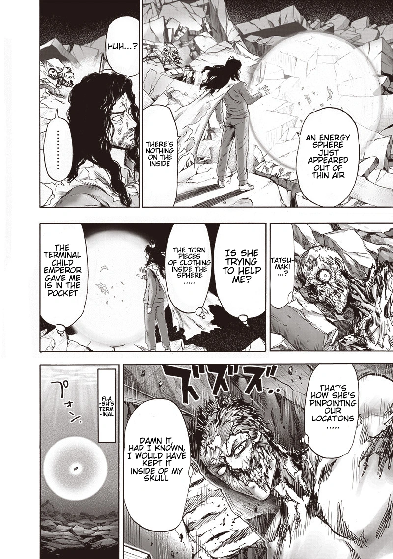 One Punch Man Manga Chapter 130 page 13 - Tatsumaki Full Power scene