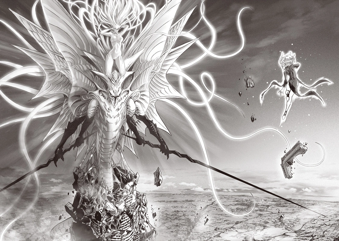 One Punch Man Manga Chapter 130 page 30 - Tatsumaki Full Power scene