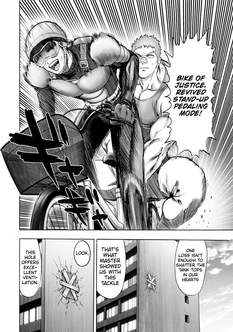 One Punch Man Manga Chapter 131 page 11 - Won't Lose! scene