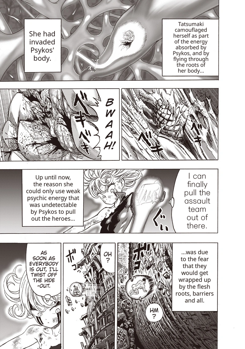 One Punch Man Manga Chapter 133 page 22 - Glorious Being scene