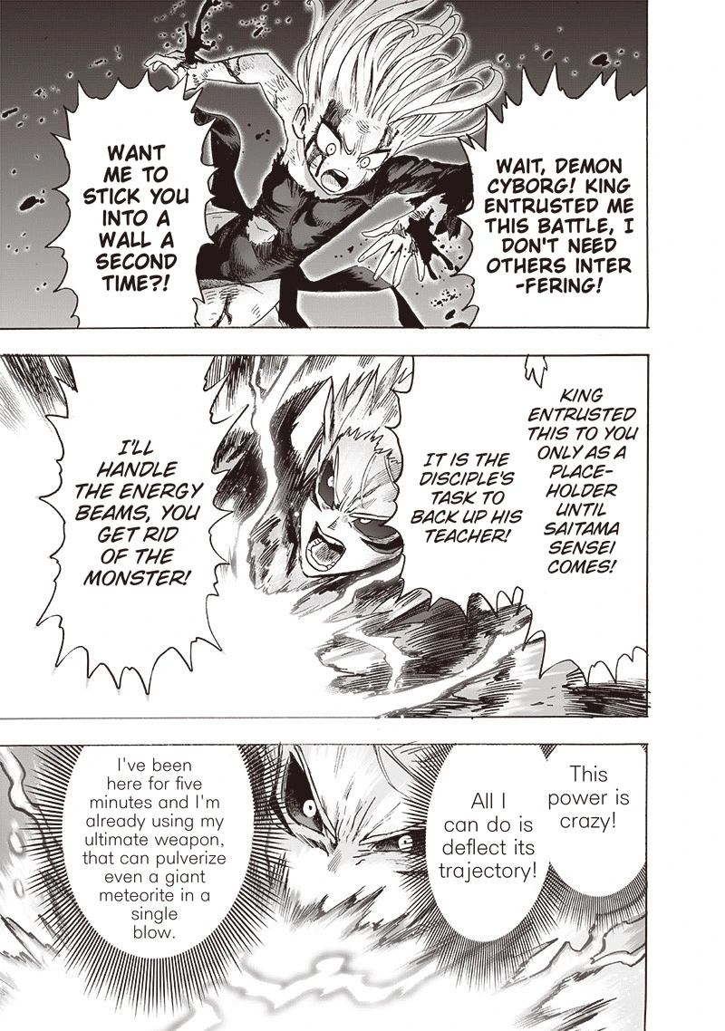 One Punch Man Manga Chapter 133 page 38 - Glorious Being scene