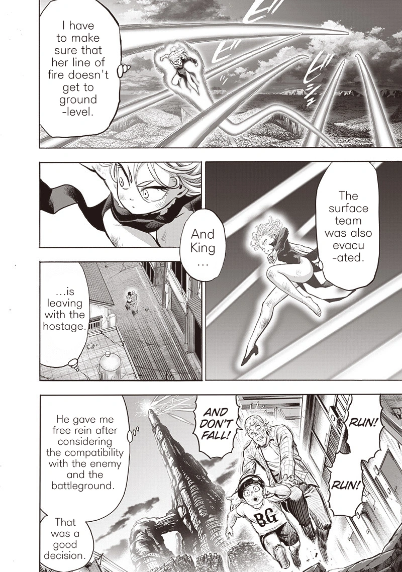 One Punch Man Manga Chapter 133 page 4 - Glorious Being scene